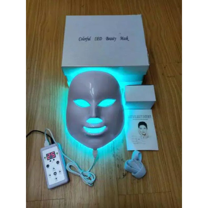 Topeng PDT LED mask 7in1 7 warna LED Facial mask peremajaan Bbglow flek after facial