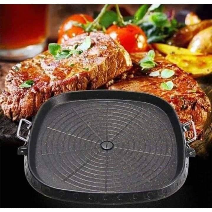 Happy Home PAKET KOMPOR PORTABLE BBQ BULGOGI GRILL PAN SEGI 32 CM