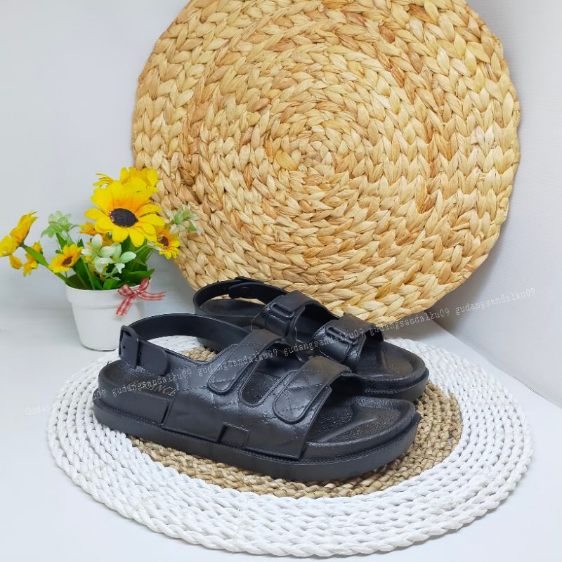 PROMO 12.12 BIGSALE   Sandals Wanita Import Sandal Jelly Sandal gunung Sendal Karet Untuk Traveling Hiking Birken JW01