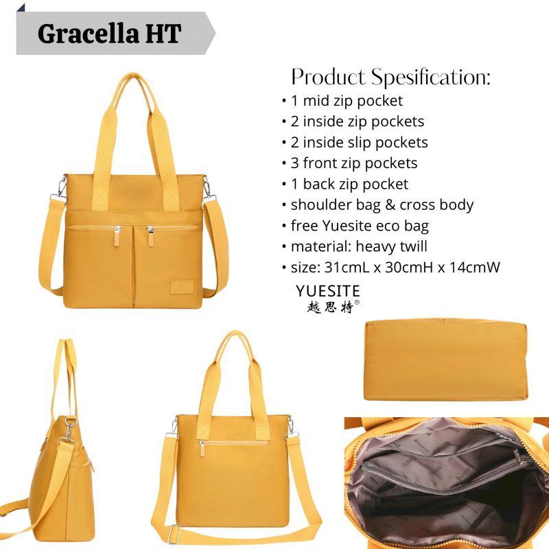 Yuesite - Gracella HT Shoulder Bag Cross Body Tas Bahu Selempang