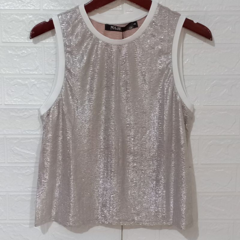 baju atasan tangtop rose gold maje