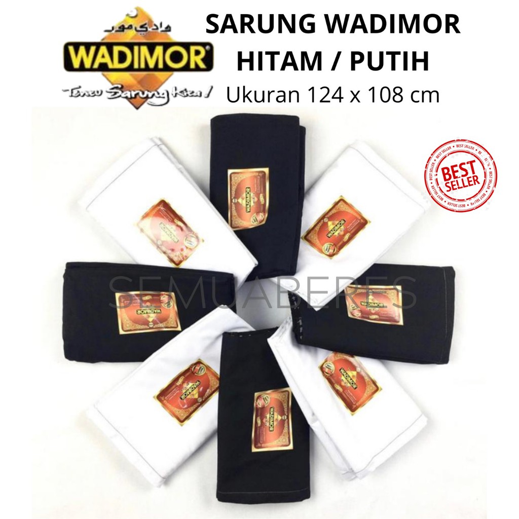 (Grosir 10pcs) Sarung Wadimor Gajah Duduk Motif - Kain Tenun Dewasa Pria Laki Cowo Sholat Solat