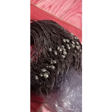 jaring ikan ukuran 1,5 x 60 m, senar 012, ukuran lobang: 1 inchi - 1,5 inchi - 1,1/4 inchi - 1,3/4 i