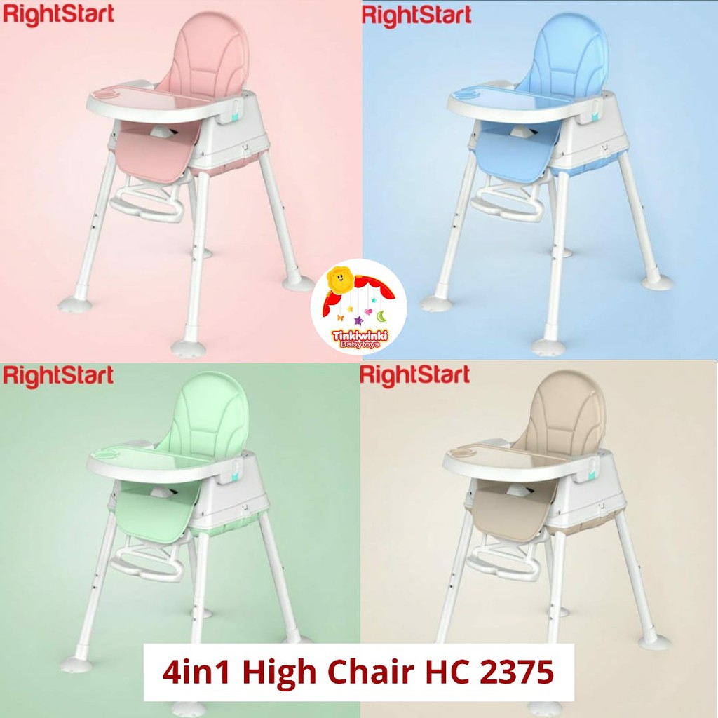 RIGHT START 4in1 Highchair HC 2375 UPGRADED Kursi Makan Bayi NEW ARRIVAL