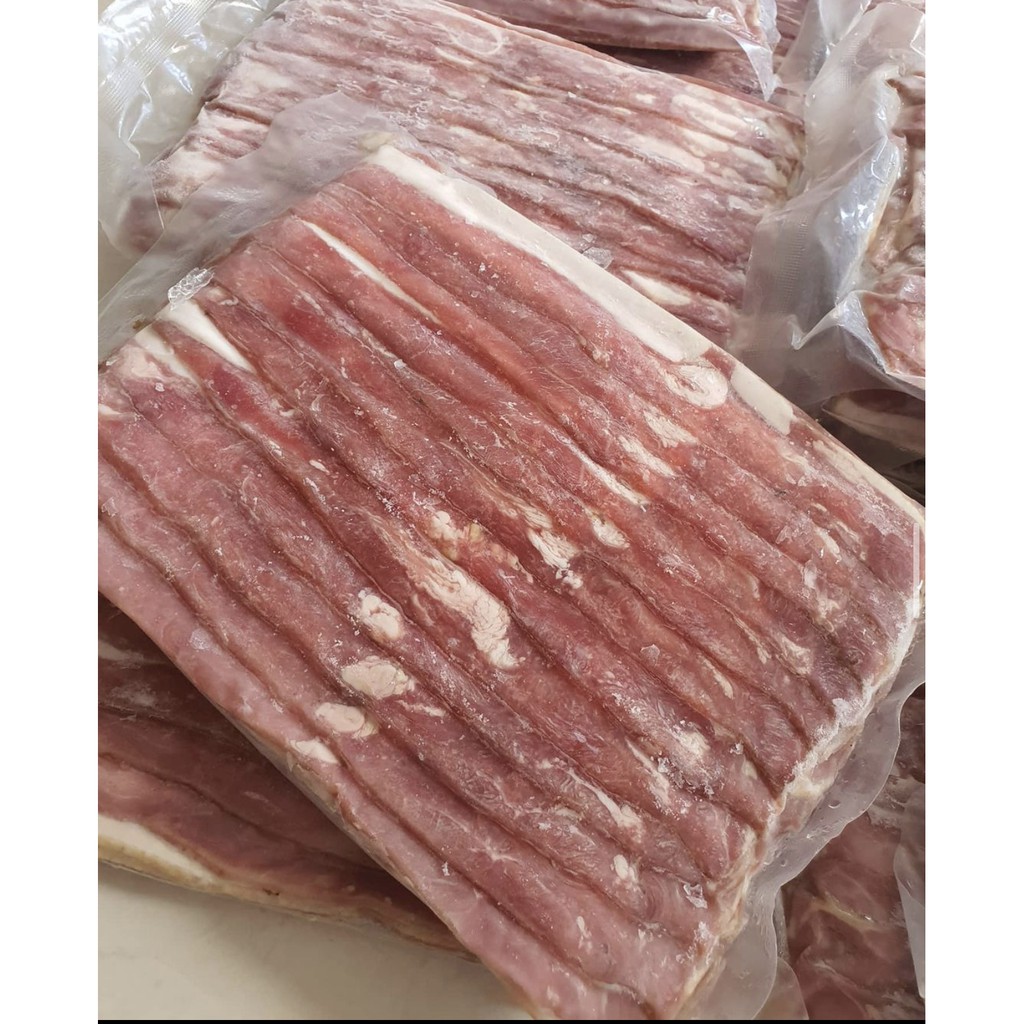 

BACON PREMIUM GURIH BABI PORK DAGING BEKU MAKANAN ENAK FROZEN FOOD YUMMY HAM SMOKE ASAP SOSIS BBQ
