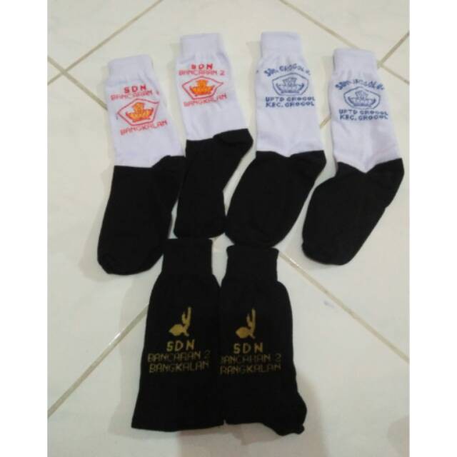 AM Promo   Kaos kaki Rajut identitas sekolah SD SMP SMA