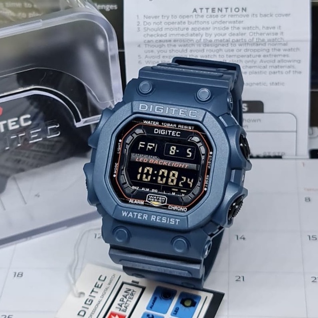 JAM TANGAN DIGITAL ORIGINAL DIGITEC DG 5012 DG5012T BIRU DONGKER