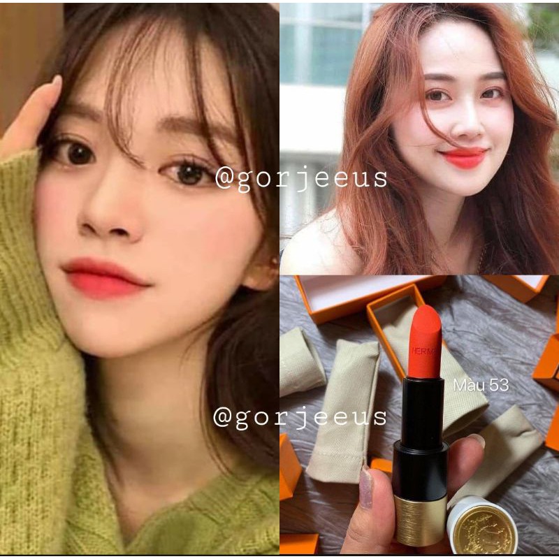 HERMES SATIN LIPSTICK - 53 ROUGE ORANGE / HERMES LIPSTICK
