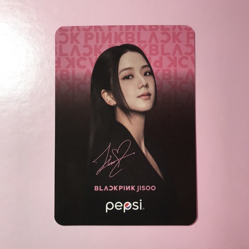 BLACKPINK Jisoo photocard Pepsi