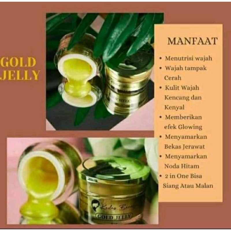 GOLD JELLY KEDAS BEAUTY,SKINCARE KOSMETIK ASLI 100% ORIGINAL KEDAS BEAUTY
