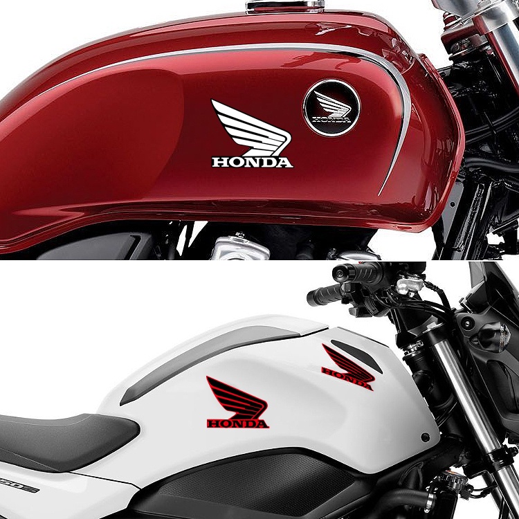 Honda Wings Emblem Motor Stiker Reflektif Tangki Bahan Bakar Stiker Helm Stiker Aksesoris Motor