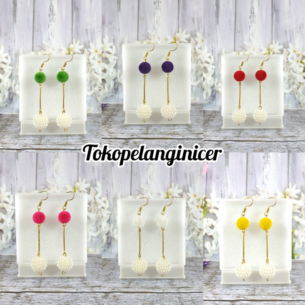 Anting korea Sepasang Anting cantik  anting Handmade  BERRY Lucu By Tokopelanginicer