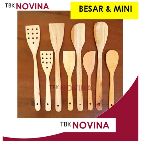 SPATULA SODET IRUS CENTONG KAYU MAHONI