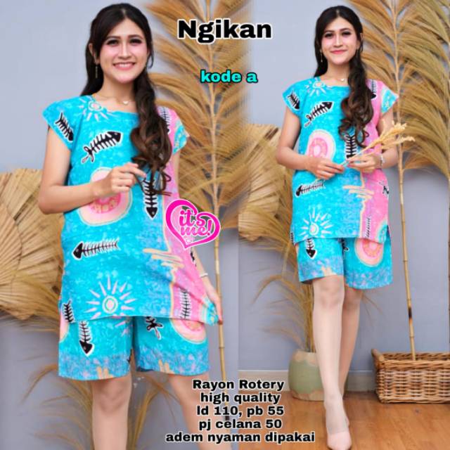 Setelan Ngikan  Daster Terbaru Murah Setelan Wanita Baju Tidur