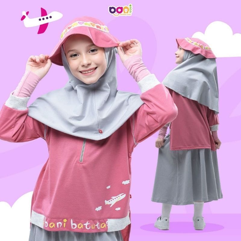 Sporty Zalina | Baju Setelan Rok Anak | Baju Anak Perempuan ORI Bani Batuta