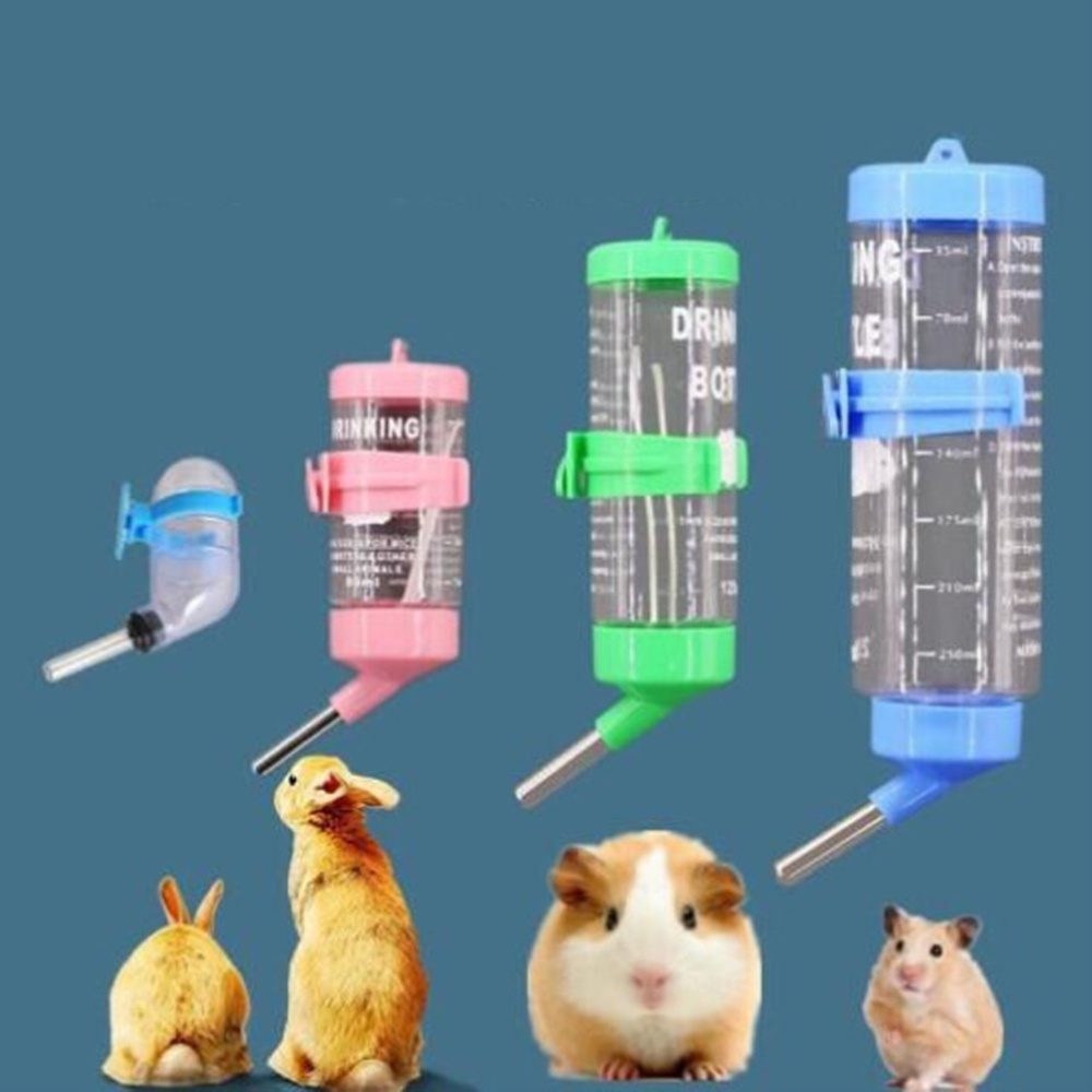 【COD Tangding】80/125/250ML Hamster Drinker Plastic Hanging Rabbit Water Bottle Dispenser Feeder