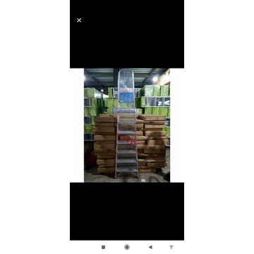 tangga aluminium alumunium lipat 10step tangga 2.5meter