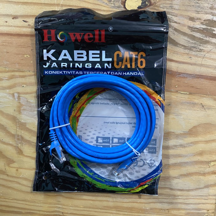 Kabel Lan Cat 6 UTP RJ45 3m Howell - Cable Lan Cat6 3 Meter Howell