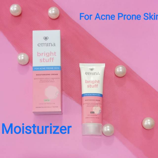 ❤️Glamouroseshop❤️ Emina Bright Stuff Moisturizer Cream for Acne Prone Skin 20ml