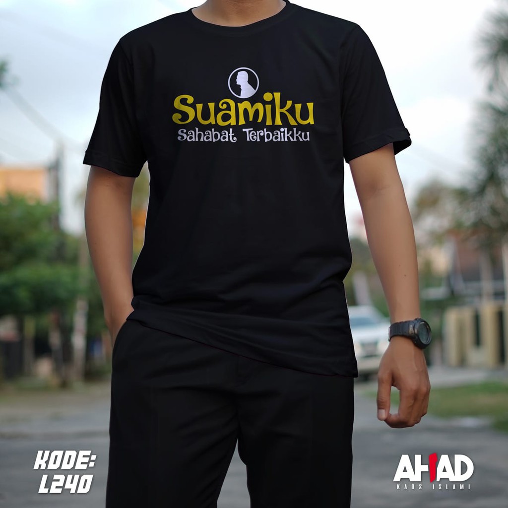 Kaos Islami Ahad - Suamiku Sahabat Terbaikku - L240 - Lengan Panjang