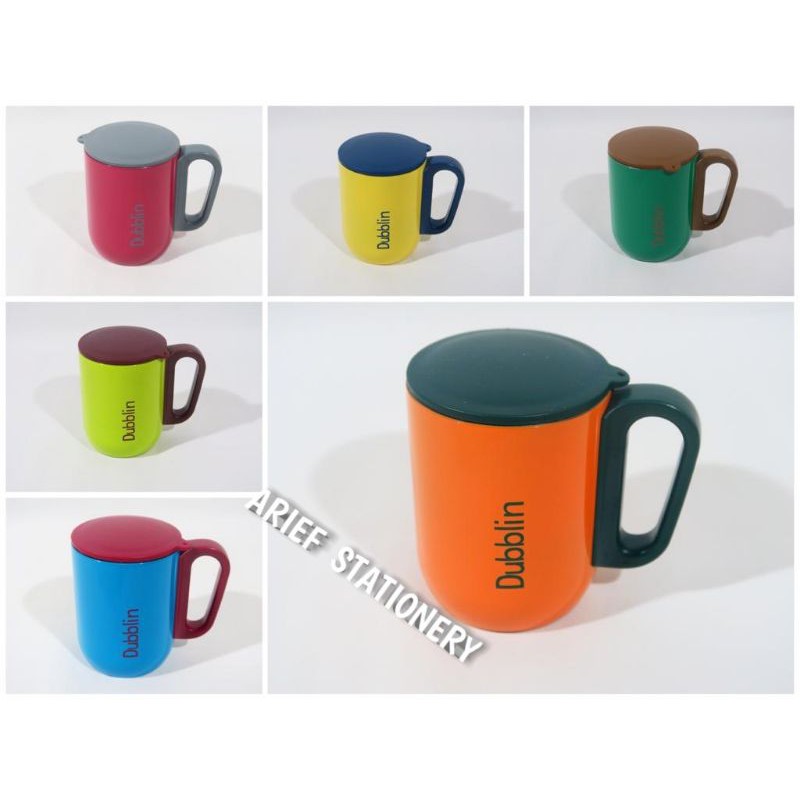 Mug Gelas Cangkir Tahan Panas Dublin 220ML Kopi Teh Bahan Stainless Stell