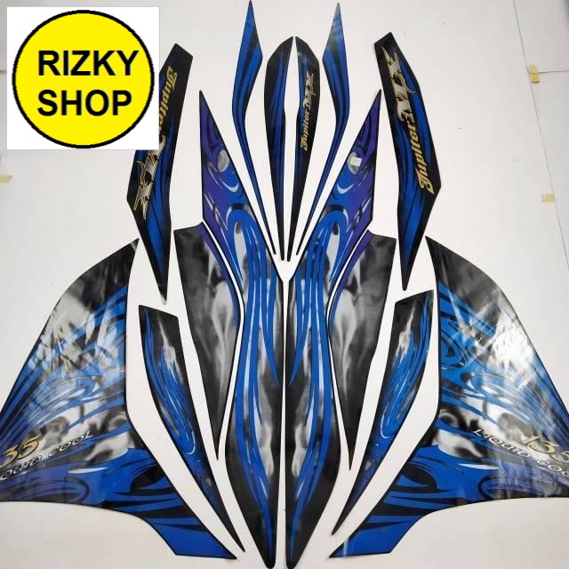 striping yamaha Jupiter Mx 135 2011 biru