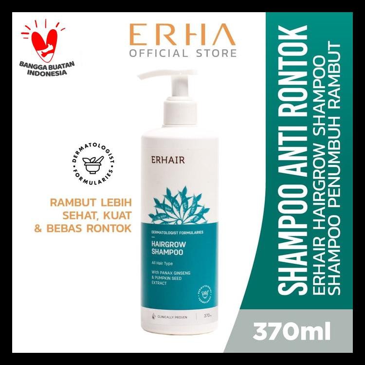 Erhair Hairgrow Shampoo 370Ml – Shampo Rambut Rontok