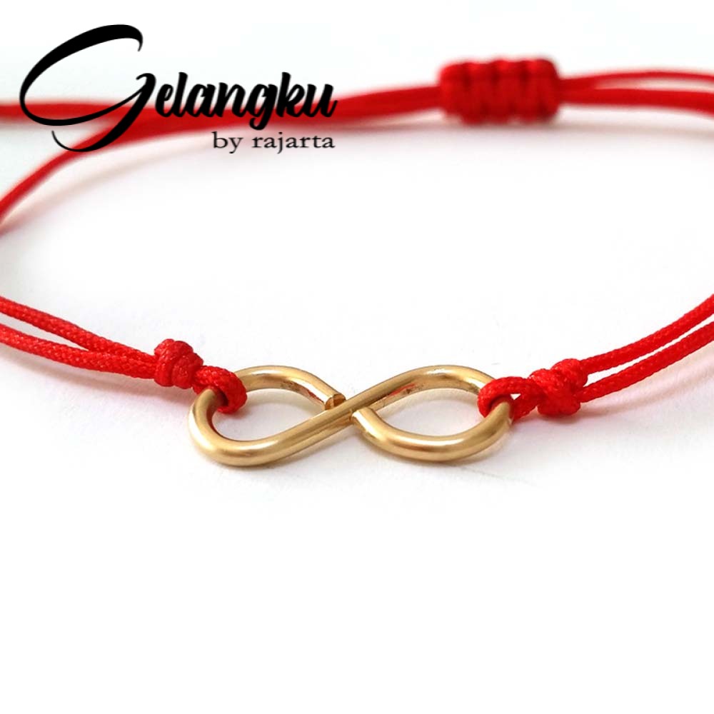 Gelang Tali Pesona Infinity Sederhana