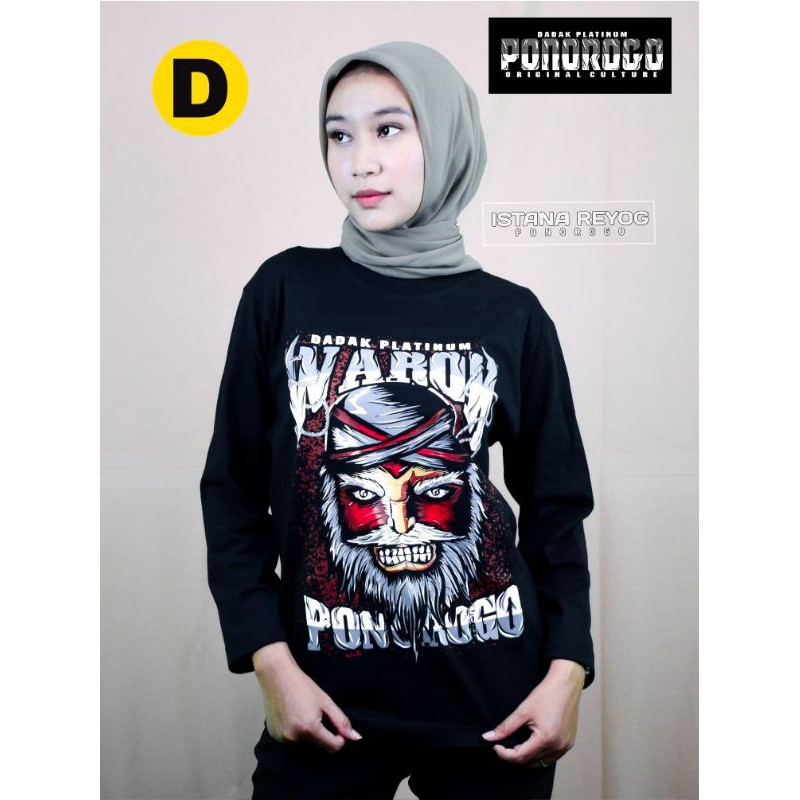 KAOS BUDAYA WAROK PONOROGO / KAOS REOG PONOROGO / BAJU REOG / KAOS GANONG / BUJANGGANONG / JARANAN