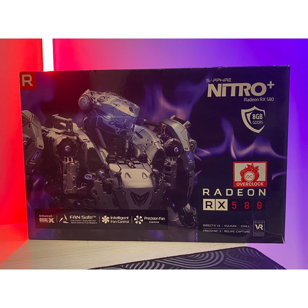 VGA SAPPHIRE NITRO+ RADEON RX 580 8G GDDR5