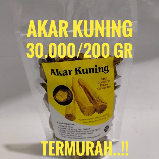 

Jual Akar Kuning/Bajakah Kuning 200 gr
