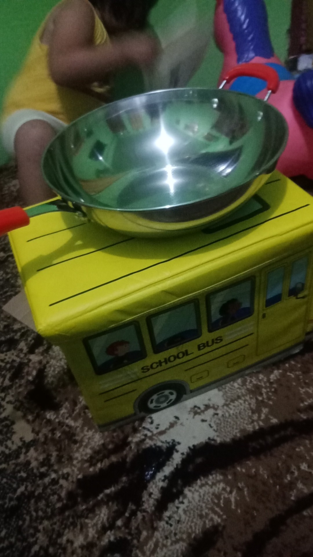 Gm Bear Wajan Wok Stainless Steel 32cm 1297 - Wajan Penggorengan Teflon Wok 32cm