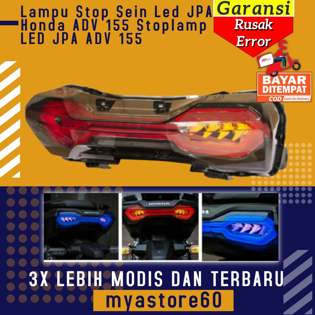 Lampu Stop Sein Sen Led JPA Honda ADV 155 Stoplamp LED JPA Aksesoris Variasi Honda ADV 155 Terbaru