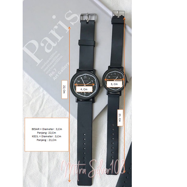 [MS108] JT 16 - Jam Tangan Wanita Pria Couple Analog Rubber Quartz / Jam Tangan Fashion Murah