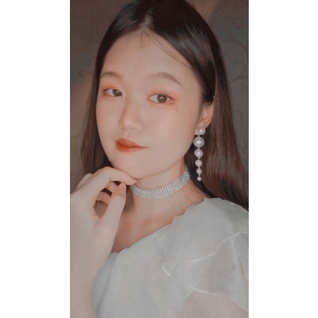 Medium 5 Row Diamond Choker Necklace | Kalung Handmade Premium Collection