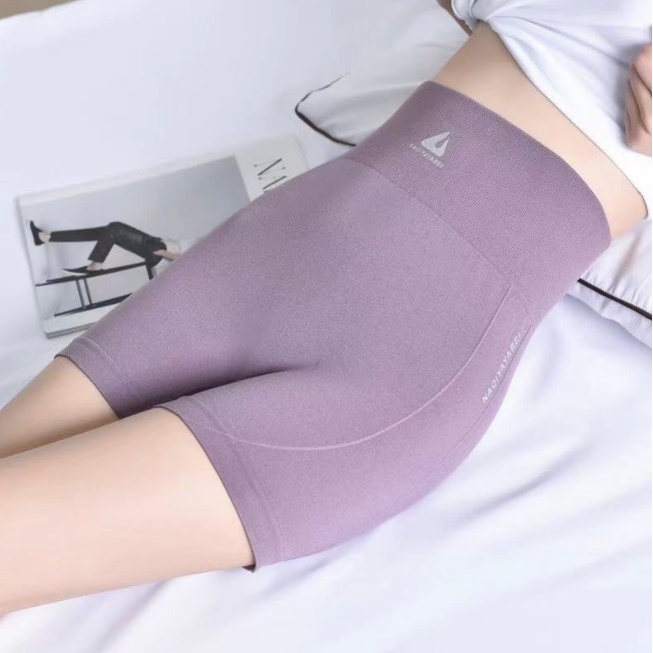 Celana legging ketat pendek pakaian dalam wanita yoga sport gym spandex high waist dalaman bawahan-7