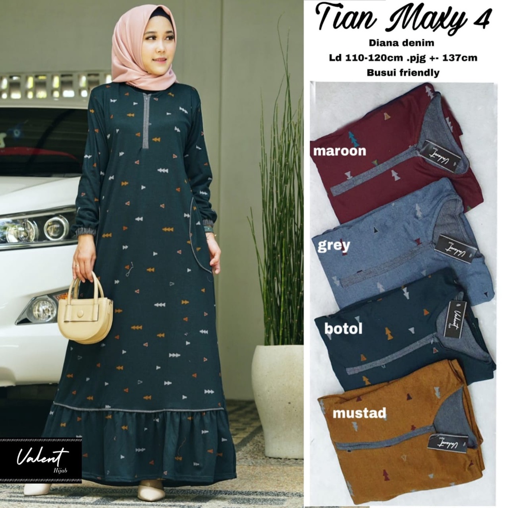 Gamis Kaos Import Cantik Elegant Kekinian Dress Muslim Remaja Terbaru Naraya