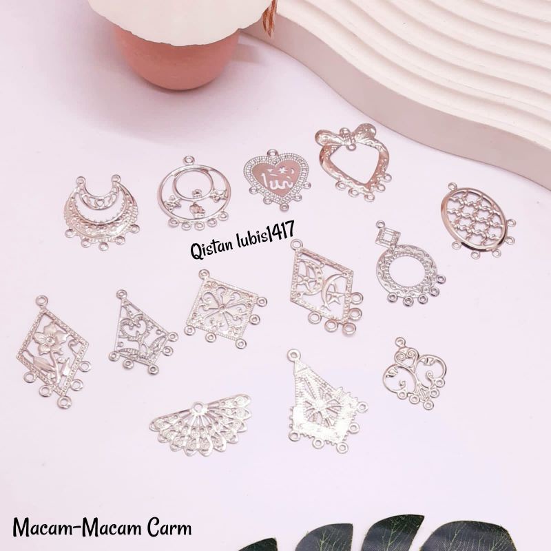 Carm/kerangka anting/juntai 12pcs