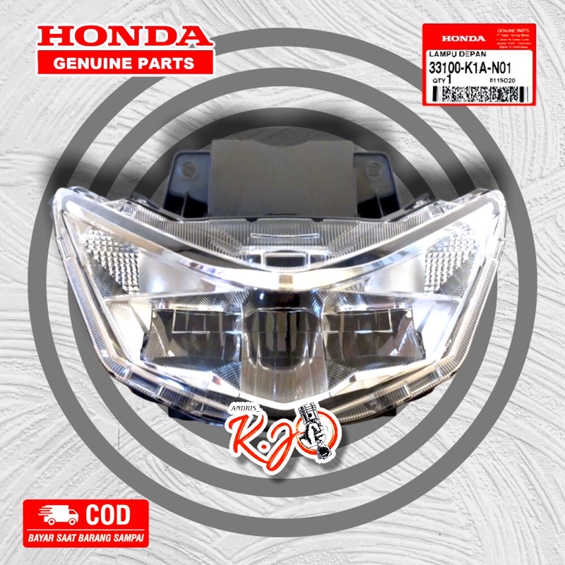 Headlamp / Lampu Depan / Reflektor / Headlight Honda Beat Led 2020 Beat Street 2020-2021-2022 Origin