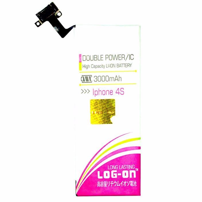 Baterai Double Power Log On IPHONE 4s Battery Batere Batre