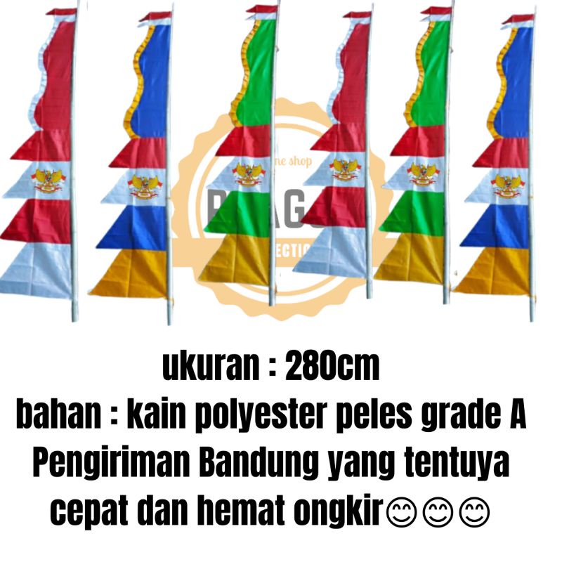 Bendera Umbul umbul KUDA LAUT umbul umbul merah putih umbul umbul warna warni