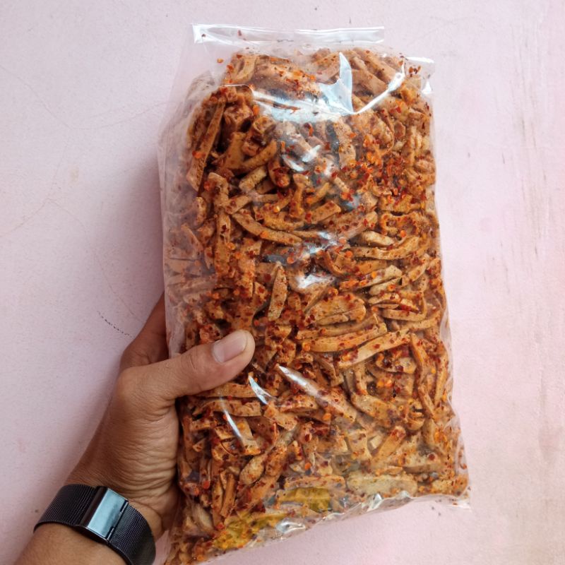 

snack cemilan Basreng Baso Goreng Pedas Daun Jeruk 1kg