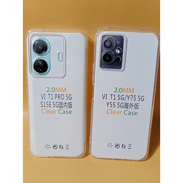 CLEAR CASE SLIM 2.0MM VIVO Y75/Y55 5G SOFTCASE TPU VIVO Y55