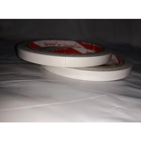 

Double Tape Kertas 8mm x 11 Meter / double tape 8 mili