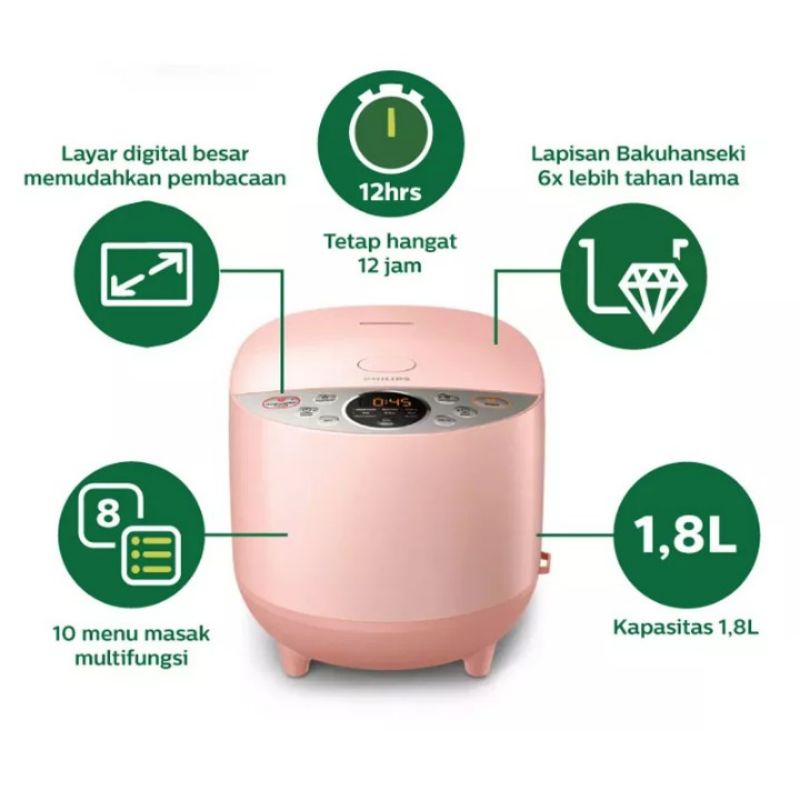 RICE COOKER DIGITAL PHILIPS HD 4515 HD4515 GARANSI RESMI