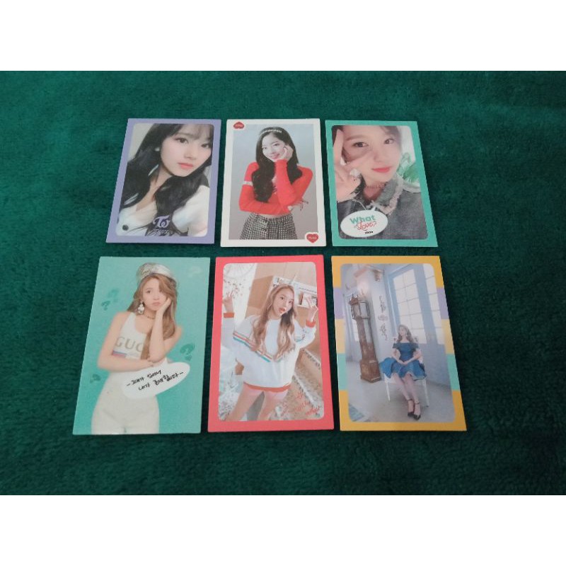 Photocard Twice What Is Love Sana Mina Jihyo Dahyun Chaeyeong