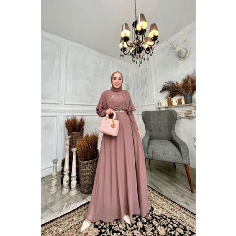 ELEANOR ORI GLAMZ GAMIS PESTA DRESS MEWAH HIJABERS