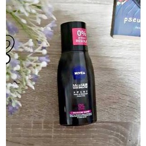 (Make Up Remover) NIVEA Face &amp; Eye Make up Remover Double Effect / MicellAir Black XPERT 125 ml - Micellar Water Untuk Membersihkan Make Up di Wajah Dan Mata - Botol Biru &amp; Hitam -  Micelar Pembersih Wajah MakeUp