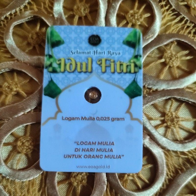 EOA Gold Ied Series Masjid 0,025 gram bersertifikat