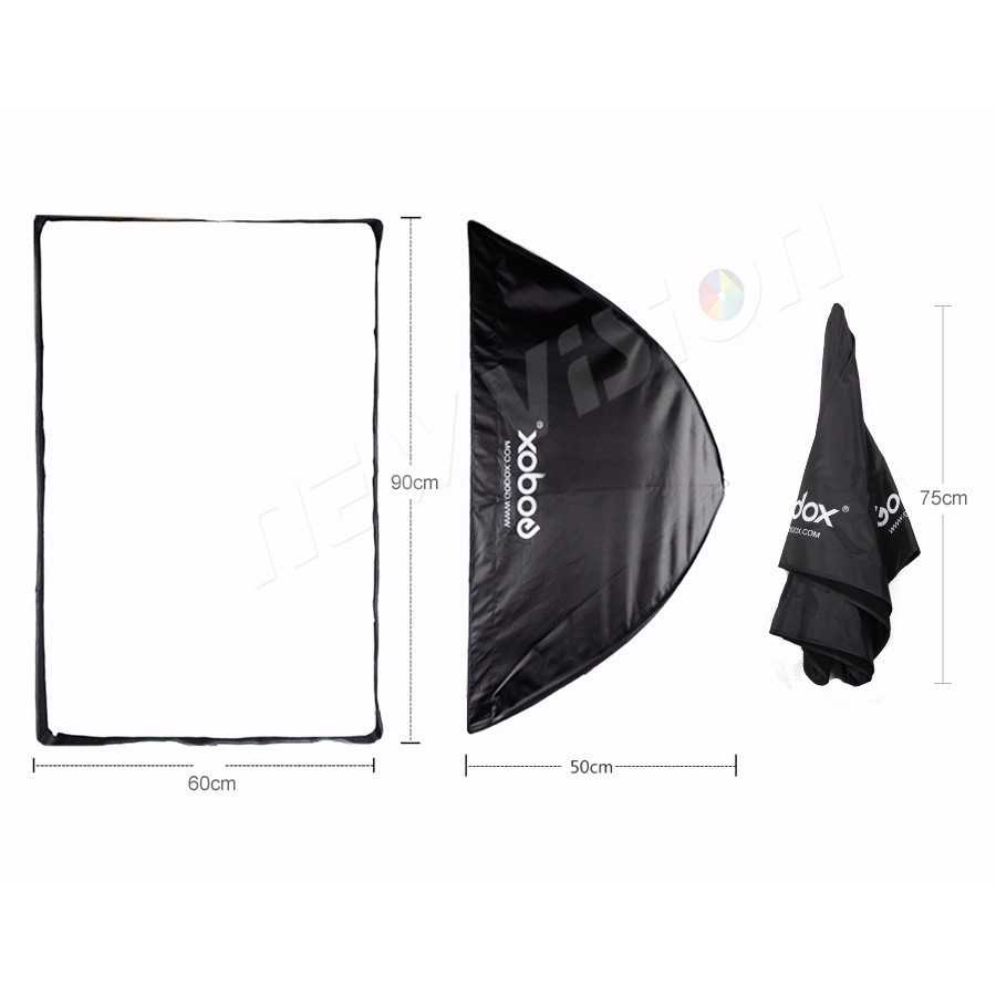 (BISA COD) RVOSTR Godox Payung Softbox Reflektor 60x90cm untuk Flash Speedlight